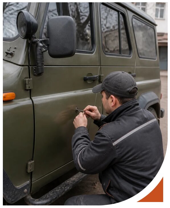 Профессиональное вскрытие автомобиля УАЗ без повреждений в Сибае